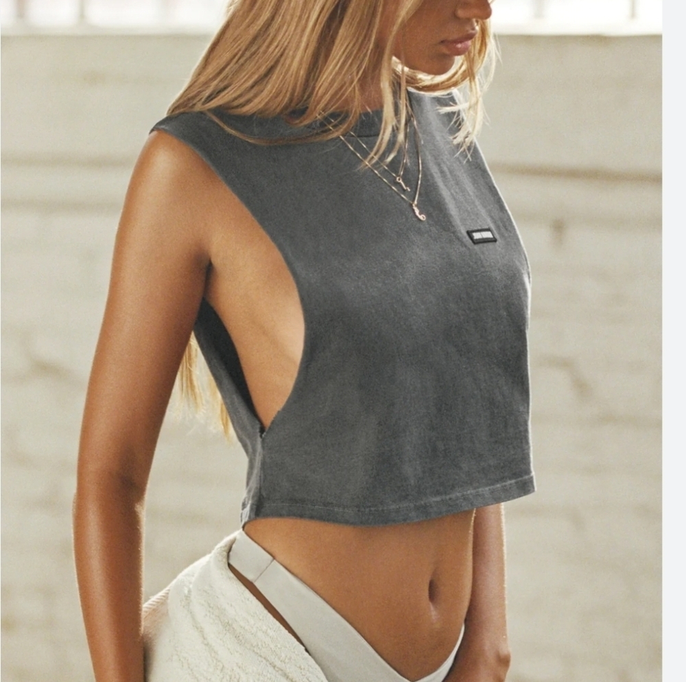 NWT Joah Brown Cut Off Boyfriend Tank